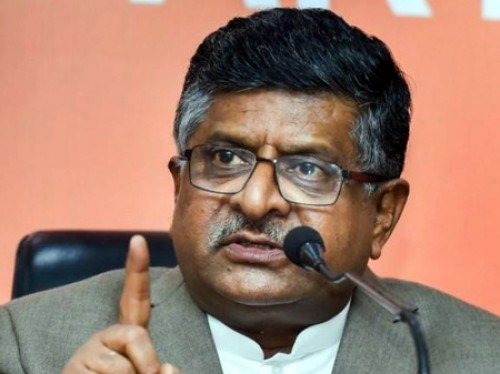 కేంద్రమంత్రి రవిశంకర్ ప్రసాద్ సంచలన ఆరోపణలు