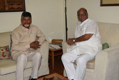 ఎన్సీపీ అధినేత శరద్ పవార్ తో చంద్రబాబు భేటీ