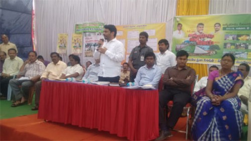 జన్మభూమి-మాఊరు కార్యక్రమంలో పాల్గొన్న  మంత్రి కిడారి శ్రావణ్ కుమార్