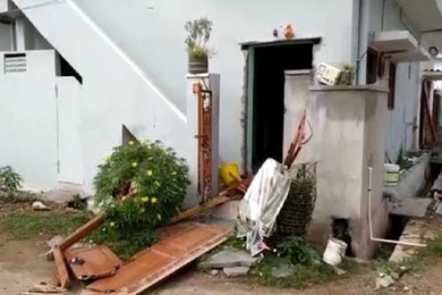 తాడేపల్లిలోని ఓ ఇంట్లో పేలుడు క‌ల‌క‌లం