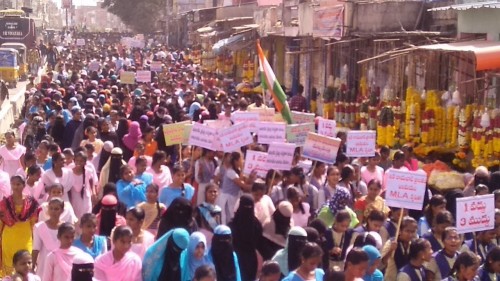 రాయచోటిలో థ్యాంక్స్ టు సిఎం పేరుతో విధ్యార్థుల మేగా ర్యాలీ