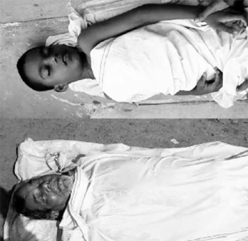 కాల్వలో పడి తాత-మనవడు మృతి