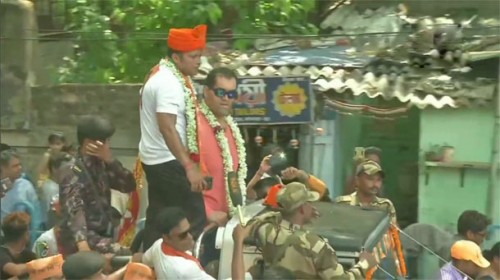 ఎన్నికల ప్రచారంలో పాల్గొన్న ది గ్రేట్ ఖలీ