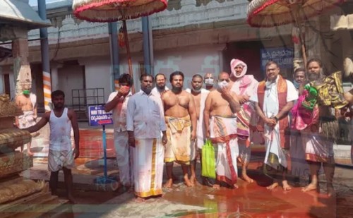 శ్రీ గోవింద‌రాజ‌స్వామివారి ఆలయంలో కోయిల్‌ ఆళ్వార్‌ తిరుమంజనం