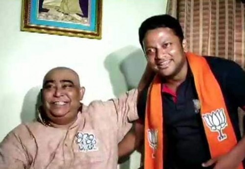 టిఎంసి నేతతో బిజెపి అభ్యర్థి భేటీ