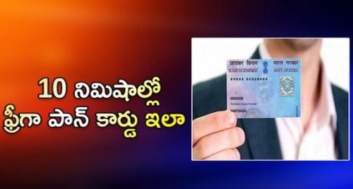 10 నిమిషాల్లో ఫ్రీగా పాన్ కార్డు

