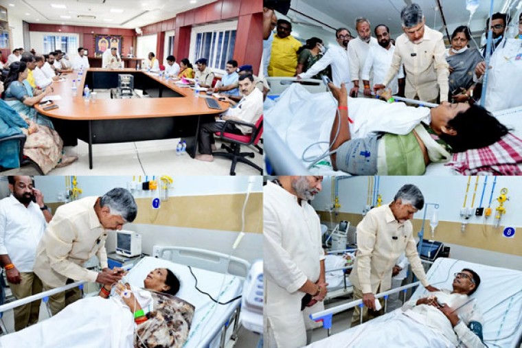 Chandrababu Naidu Orders Suspension of Officials, Announces Compensation After Tirupati Stampede