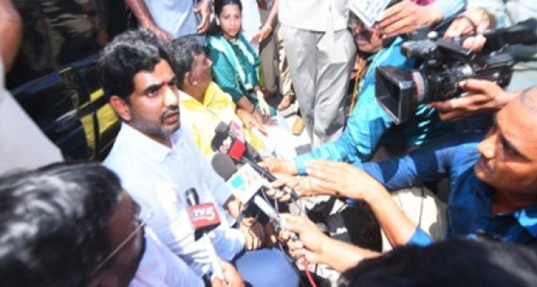 TDP leader Lokesh detained on way to Palasa
