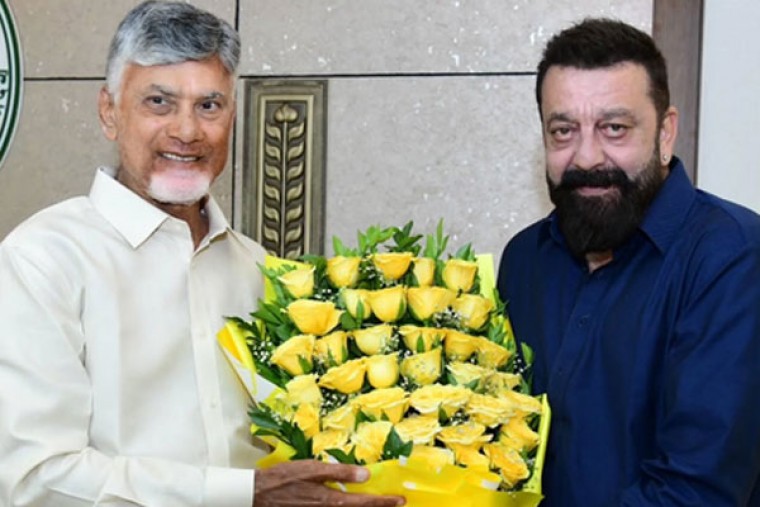 Sanjay Dutt says 'admire your vision' as he pays a visit to Andhra Chief Minister Chandrababu Naidu
