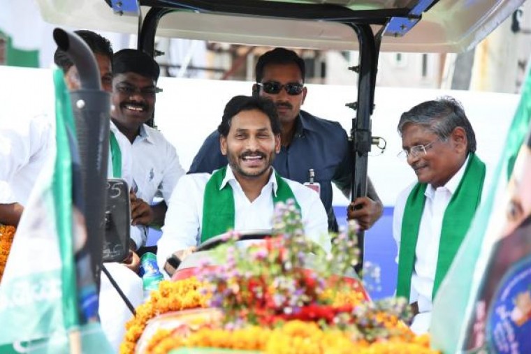 Chief Minister Y.S. Jagan flags off tractors, harvesters