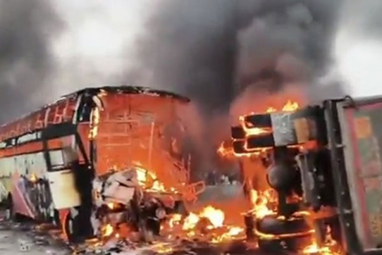 Andhra bus fire tragedy: Govt sets up control room, issues helpline numbers
