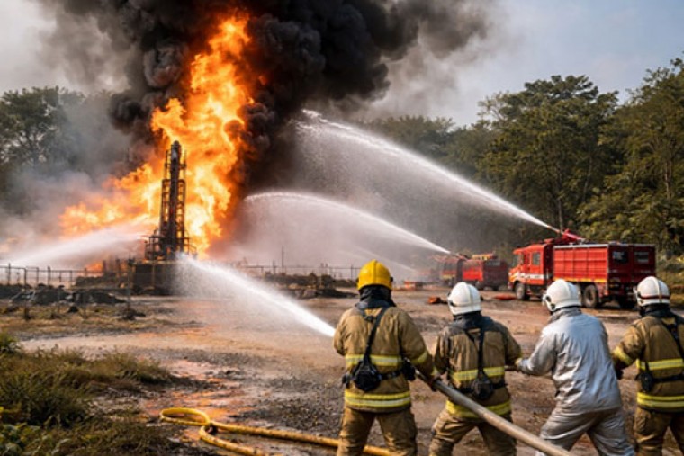 Blowout continues at ONGC well in Andhra Pradesh