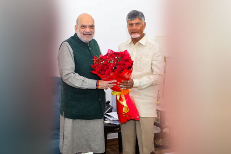 Chandrababu Naidu Meets Amit Shah, Seeks Statutory Status for Amaravati