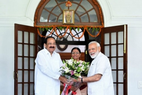 PM Modi greets ex-Vice President Venkaiah Naidu on his birthday
