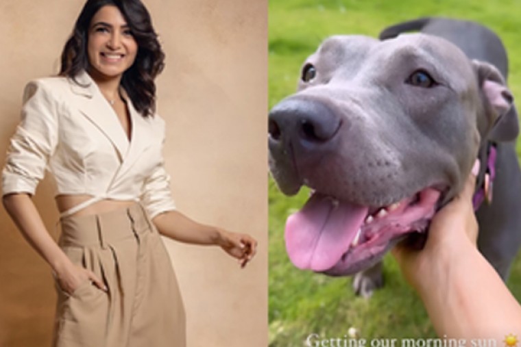 Pawsome! Samantha Ruth Prabhu joins her furry friend to get some morning sun

