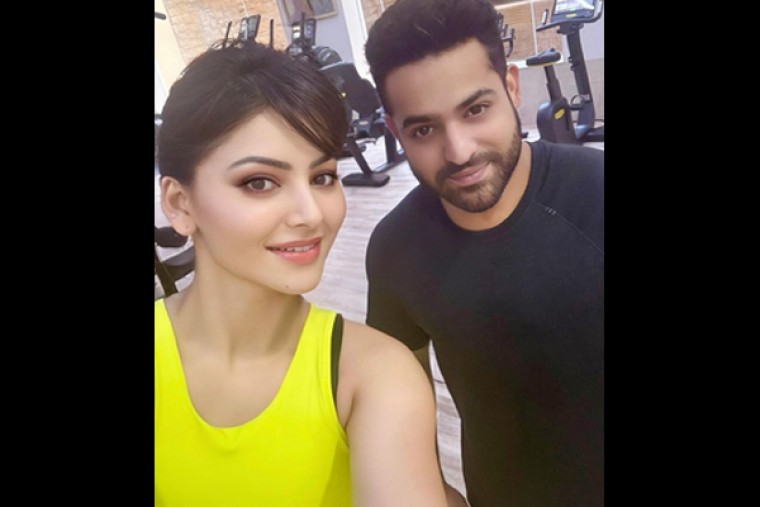 Urvashi Rautela filters 'lion-hearted' Jr NTR as they catch up at a gym