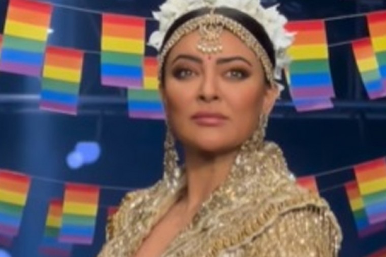 Sushmita supports LGBTQI community as she walks the ramp for Rohit Verma
