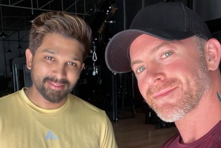 Allu Arjun sweating it out for Atlee's 'AA22' with Jr NTR's trainer