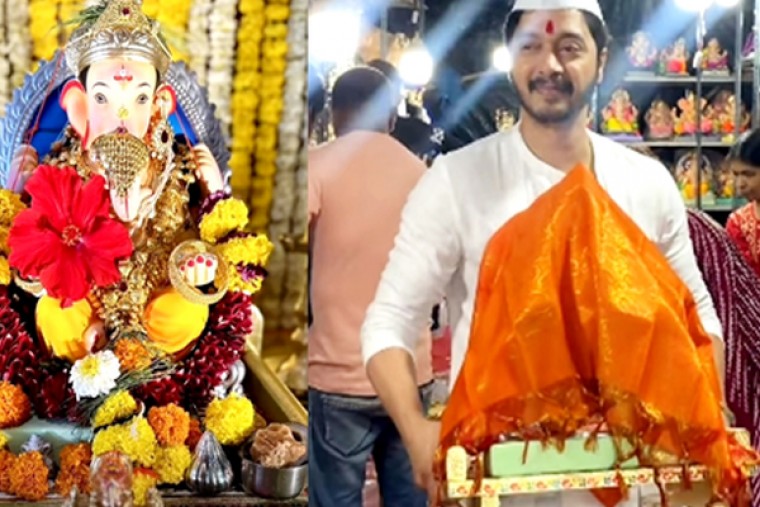 Shreyas Talpade celebrates Ganesh Chaturthi with full devotion in Mumbai