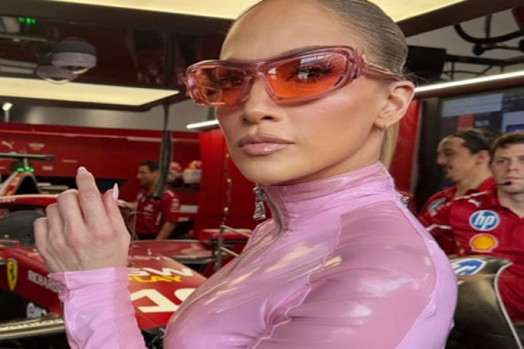 Jennifer Lopez sizzles in hot pink catsuit at F1 Grand Prix in Saudi Arabia