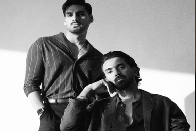 Suniel Shetty calls son Ahan, son-in-law KL Rahul 'my suns'