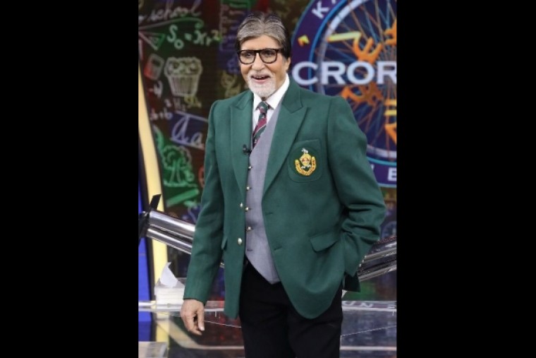 Amitabh Bachchan dons school dress for 'KBC Juniors' sepcial episode
