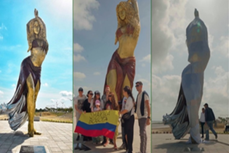 Shakira 'excited' to have her 21-feet-tall statue in Colombian hometown