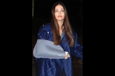 Fans laud Aishwarya's 'professionalism' as she heads to Cannes with arm in a sling