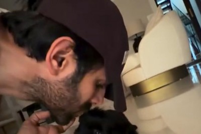 Kartik Aaryan channels his inner child as he plays with his fur baby Chatori