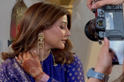 Hina Khan gets husband Rocky Jaiswal's name tattooed in mehendi ahead of first Eid post marriage