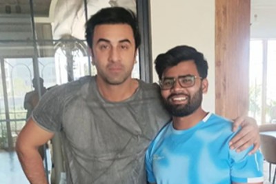 Ranbir Kapoor practises archery, poses with coach for upcoming 'Ramayana' film