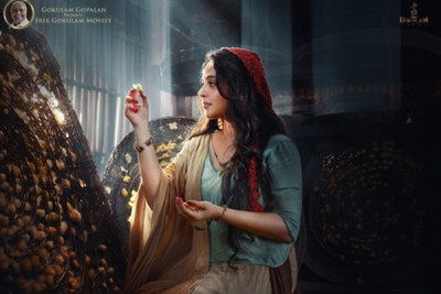 Anushka Shetty's look as Nila in 'Kathanar' released