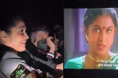 Ramya Krishnan 'finally watched' 'Padayappa' in a theatre for first time
