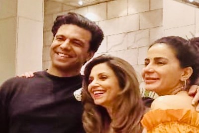 Lillete Dubey enjoys 'gup shup', celebrating 'Zen hero' Rajeev Siddhartha in Delhi trip
