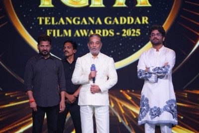 Kamal Haasan thanks Telangana CM Revanth Reddy for resurrecting Telangana Gaddar Film Awards