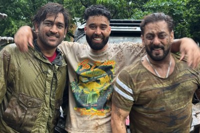 Salman Khan, MS Dhoni take on a muddy adventure with AP Dhillon