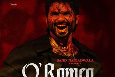 Shahid Kapoor looks bloody, intense, raw in 'O'Romeo' poster