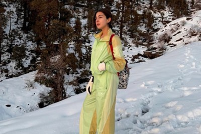Sara Ali Khan provides a glimpse into her time in the mountains