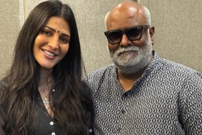 When music director M M Keeravani pleasantly surprised Shruti Haasan!