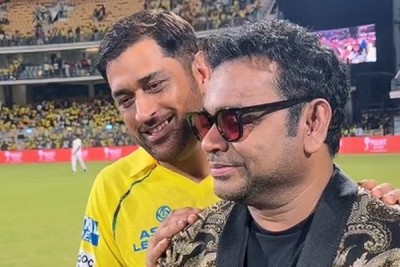Double 'Thala' moment: A.R. Rahman meets MS Dhoni