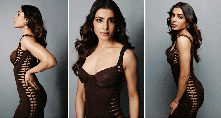 సమంత ఘాటు సోకుల డ్రెస్సులో: ఫ్యాషన్‌తో పిచ్చెక్కించిన సమంత!