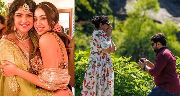 ఎంగేజ్‌మెంట్ జ‌రుపుకున్న జాన్వీ క‌పూర్ సిస్ట‌ర్