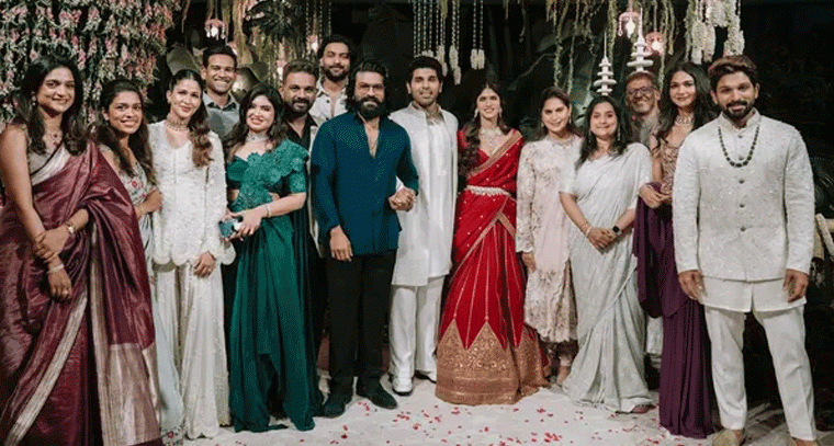 అల్లు శిరీష్ నిశ్చితార్థనికి హాజరైన మెగా ఫ్యామిలి