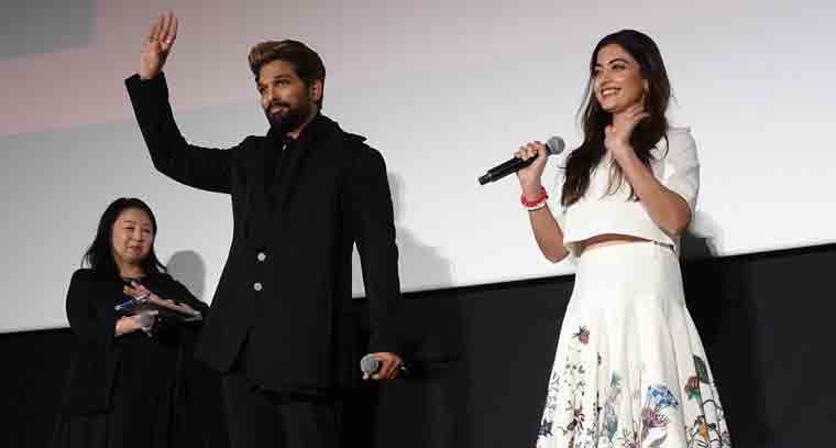 జపాన్‌లో సందడి చేసిన అల్లు అర్జున్, రష్మిక మందన్న
