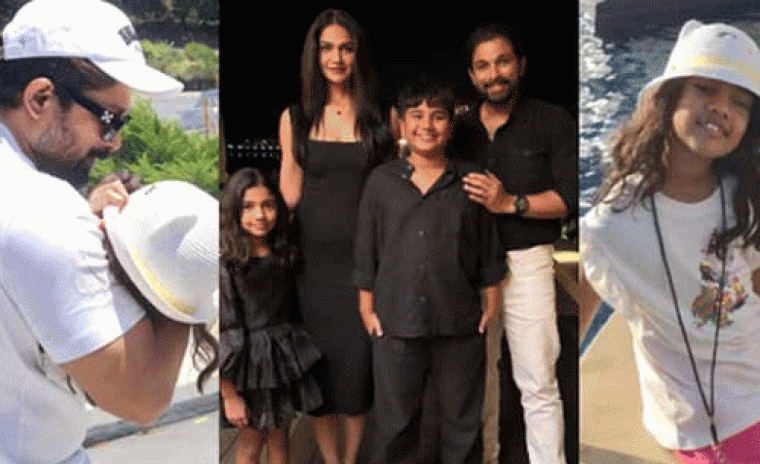 యూనివర్సల్ స్టూడియోస్ హాలీవుడ్‌లో ఫ్యామిలీతో ఐకాన్ స్టార్ 