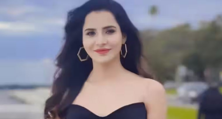 బ్లాక్ స్లీవ్ లెస్ బ్లౌజ్ లో అషురెడ్డి 