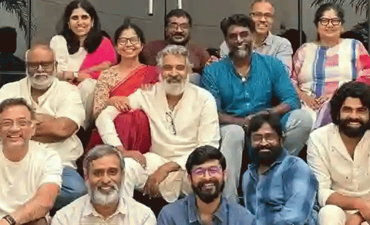 అన్నపూర్ణ స్టూడియోలో రాజమౌలితో 'బాహుబ'లి బృందం