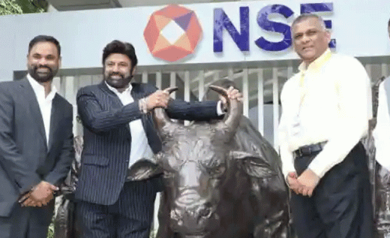 ఎన్‌ఎస్‌ఇ బెల్ రింగ్ చేసిన మొదటి దక్షిణ భారత నటుడుగా బాలకృష్ణ