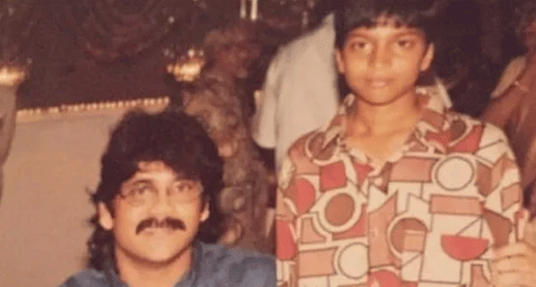 అక్కినేని నాగార్జునతో అల్లరి నరేష్ చిన్ననాటి ఫోటో వైరల్