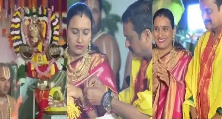 బండ్ల గణేష్ ఇంట్లో శ్రీనివాస లక్ష్మీ కల్యాణం: సినీ ప్రముఖుల హాజరు